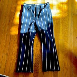 Madewell Striped Cali Demi-Boot Jeans